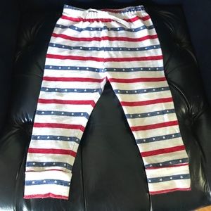 Red, White & Blue Stars & Stripes Joggers sz 18-24